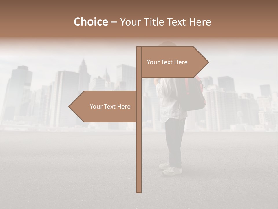 Trip Road Holiday PowerPoint Template