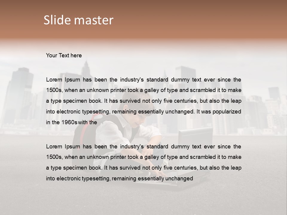 Trip Education Notebook PowerPoint Template