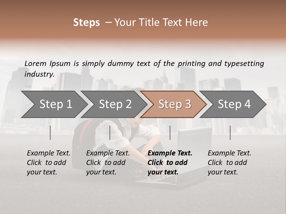 Trip Education Notebook PowerPoint Template