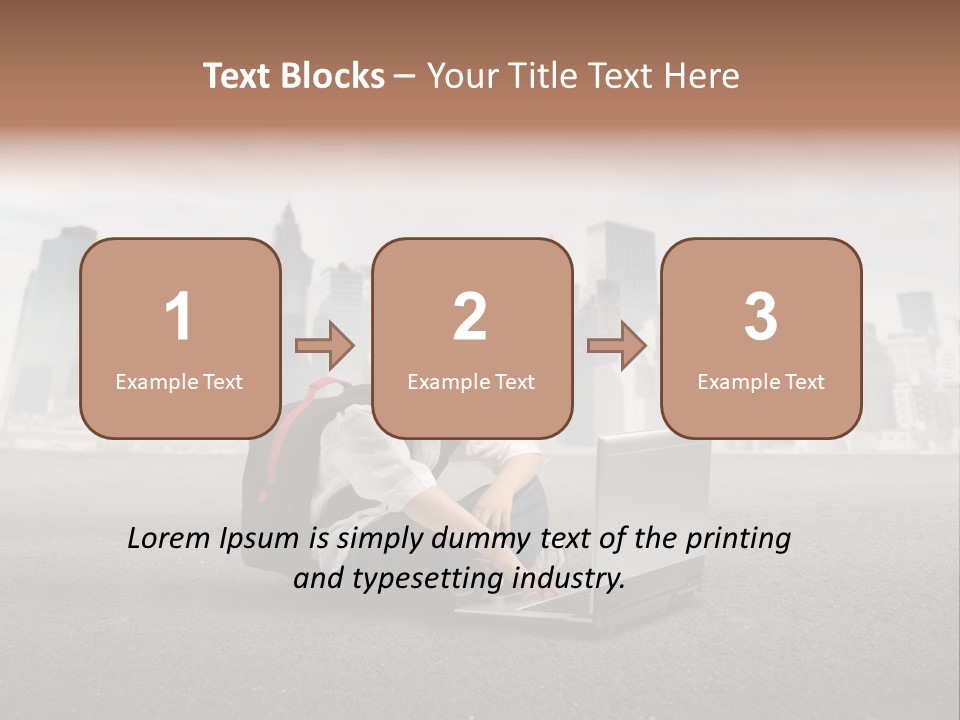 Trip Education Notebook PowerPoint Template