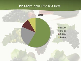 Winery Grape Arrangement PowerPoint Template