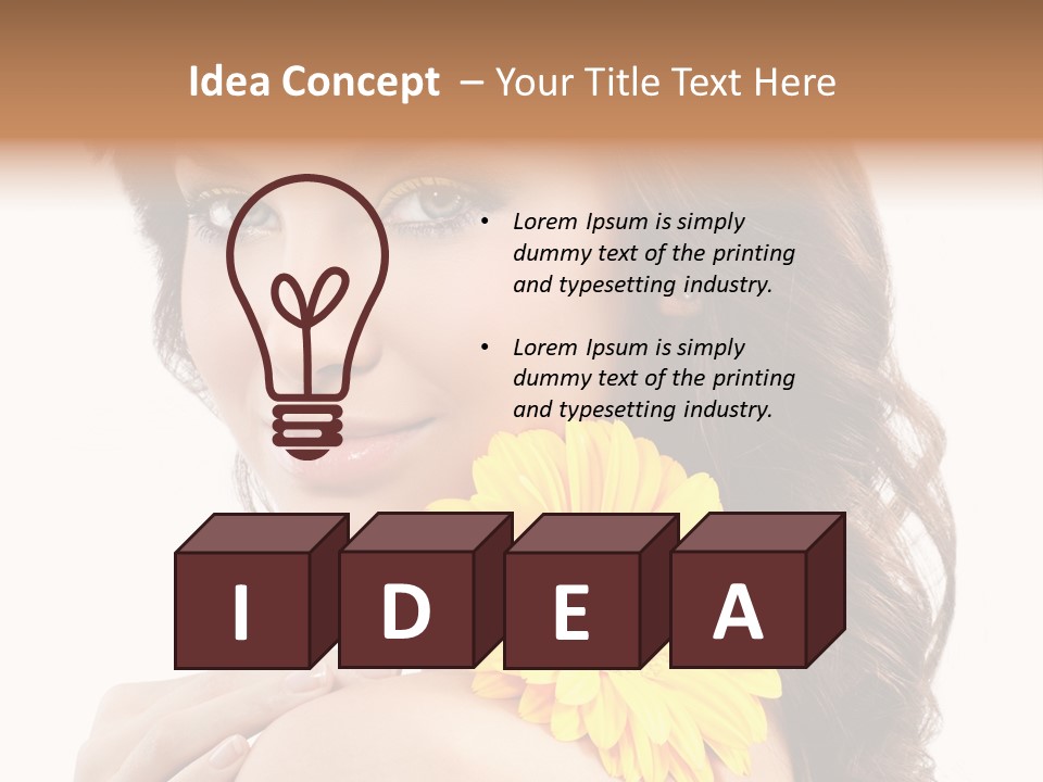 Eyes Cosmetics Spa PowerPoint Template