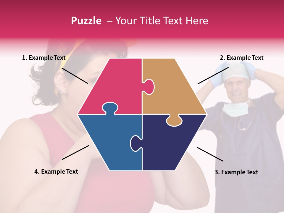 Fun Female Big PowerPoint Template