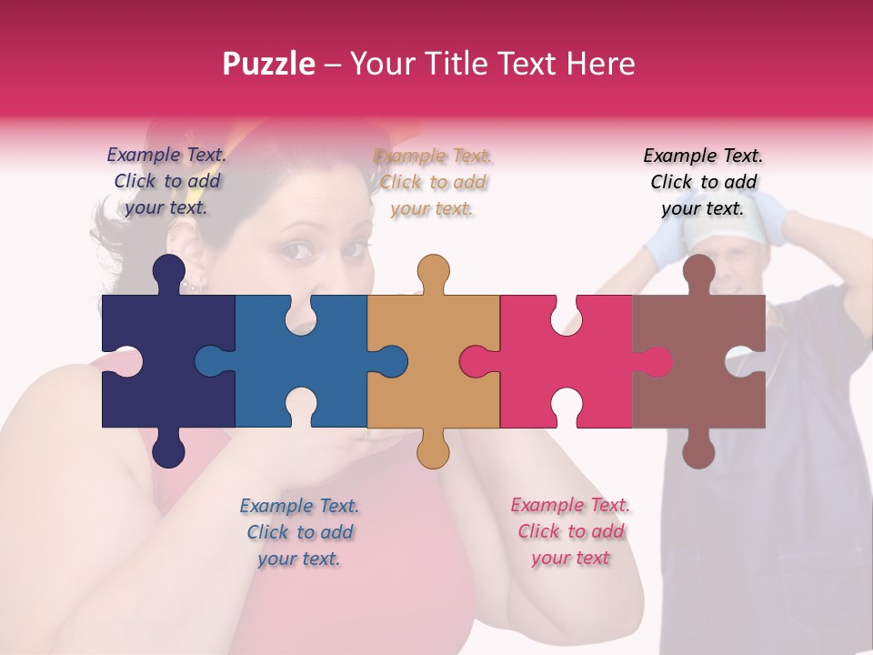 Fun Female Big PowerPoint Template