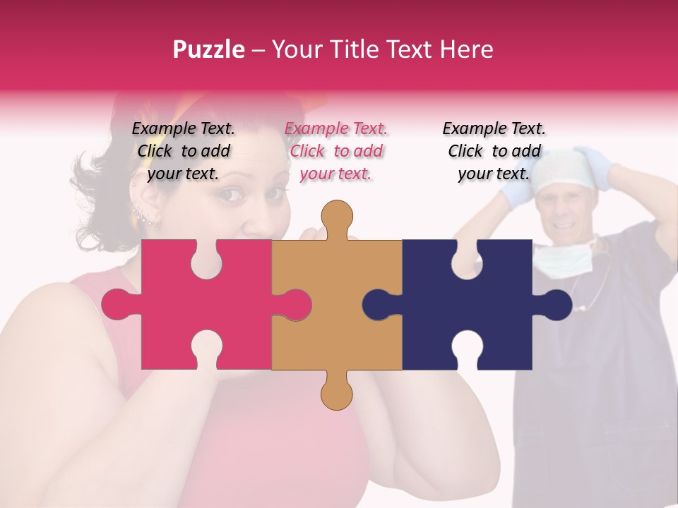 Fun Female Big PowerPoint Template