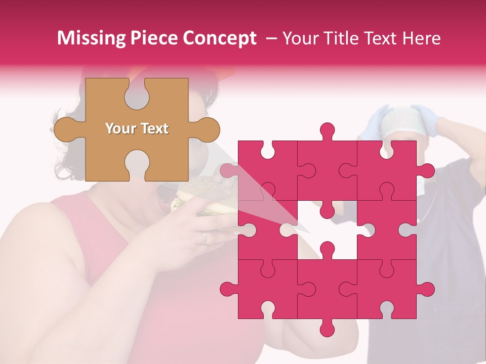 Fun Female Big PowerPoint Template