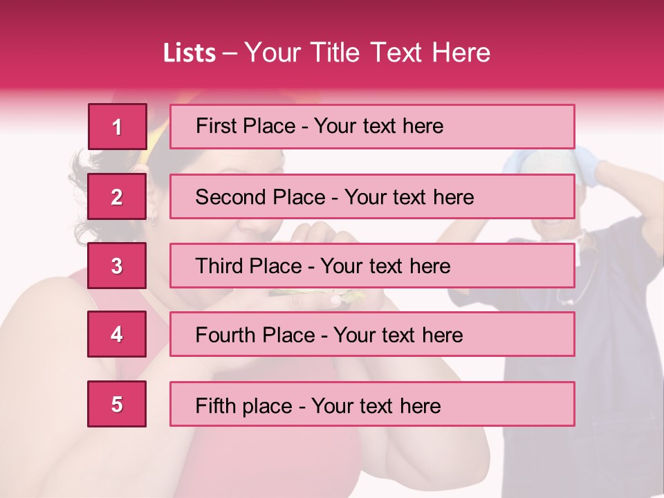 Fun Female Big PowerPoint Template