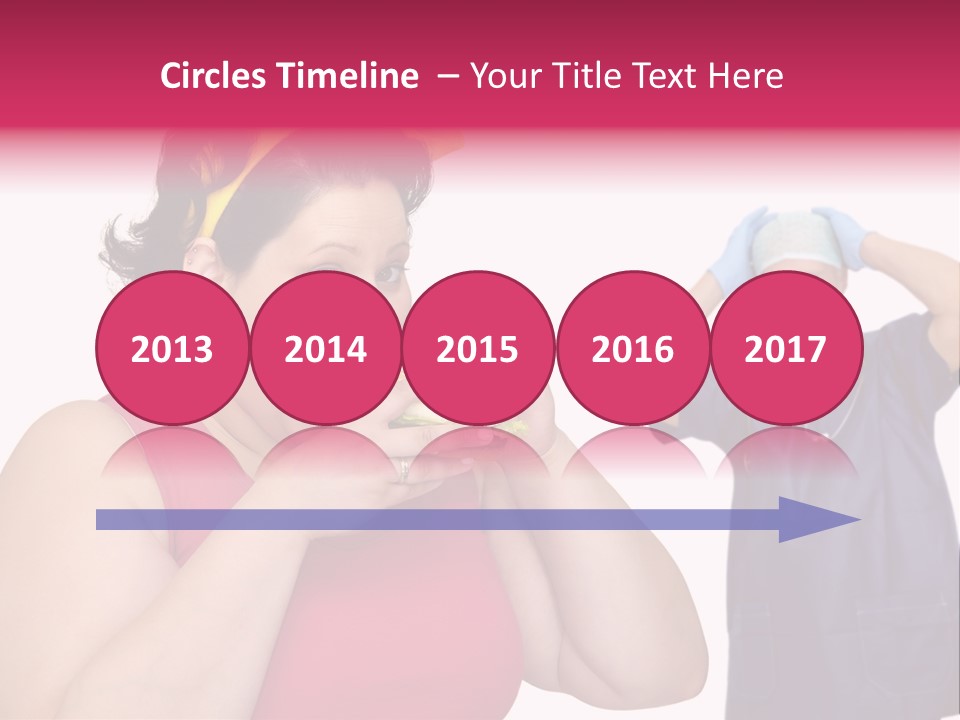 Fun Female Big PowerPoint Template