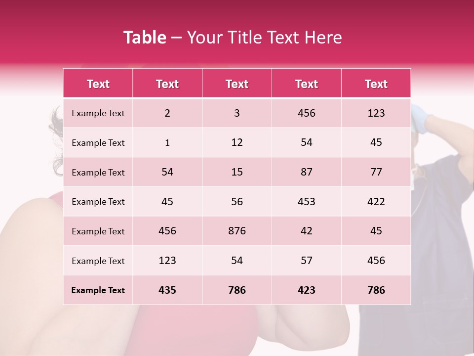 Fun Female Big PowerPoint Template