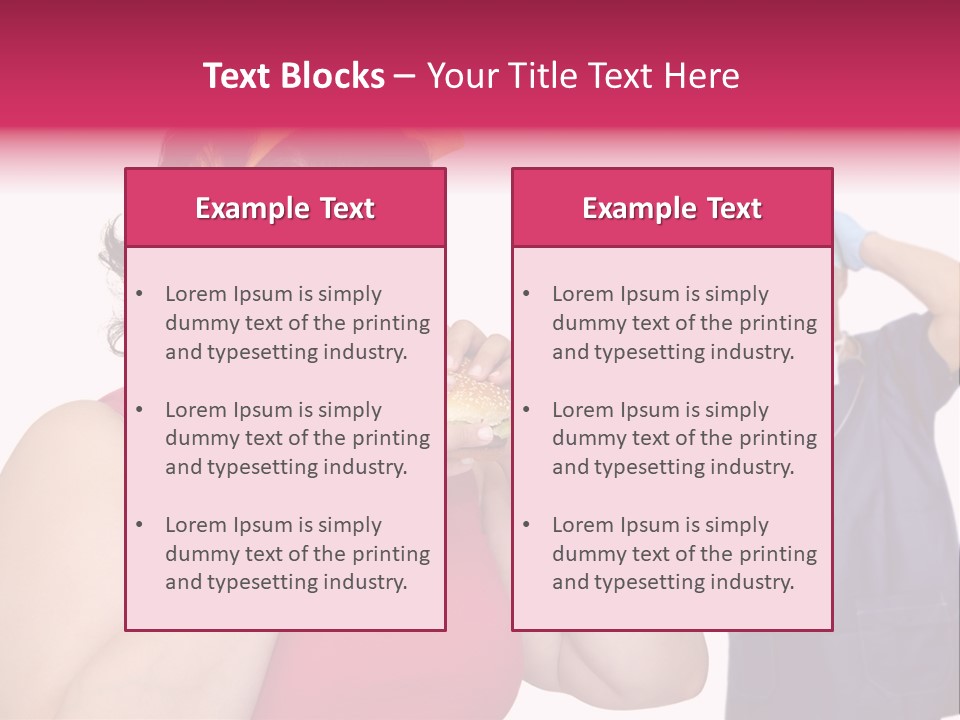 Fun Female Big PowerPoint Template