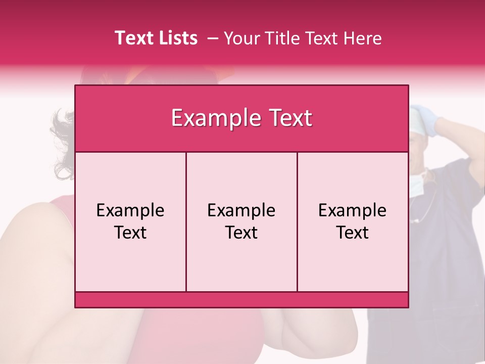 Fun Female Big PowerPoint Template