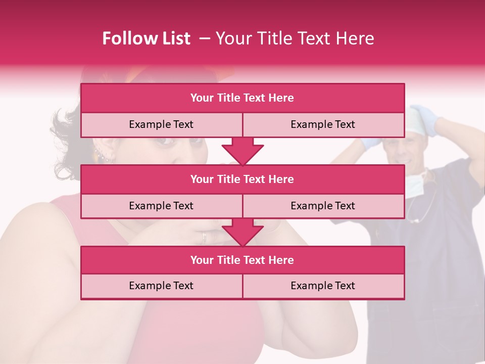 Fun Female Big PowerPoint Template