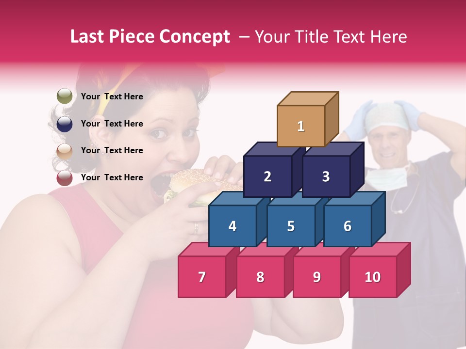 Fun Female Big PowerPoint Template