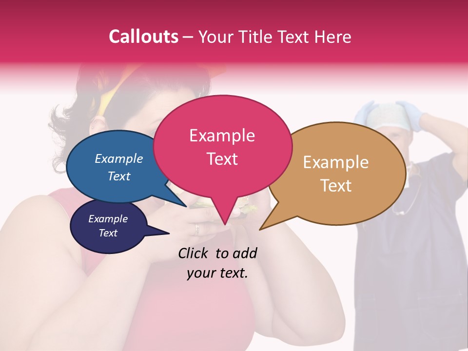 Fun Female Big PowerPoint Template