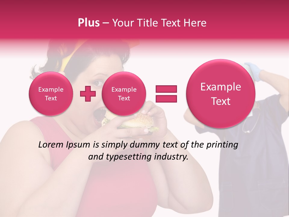 Fun Female Big PowerPoint Template