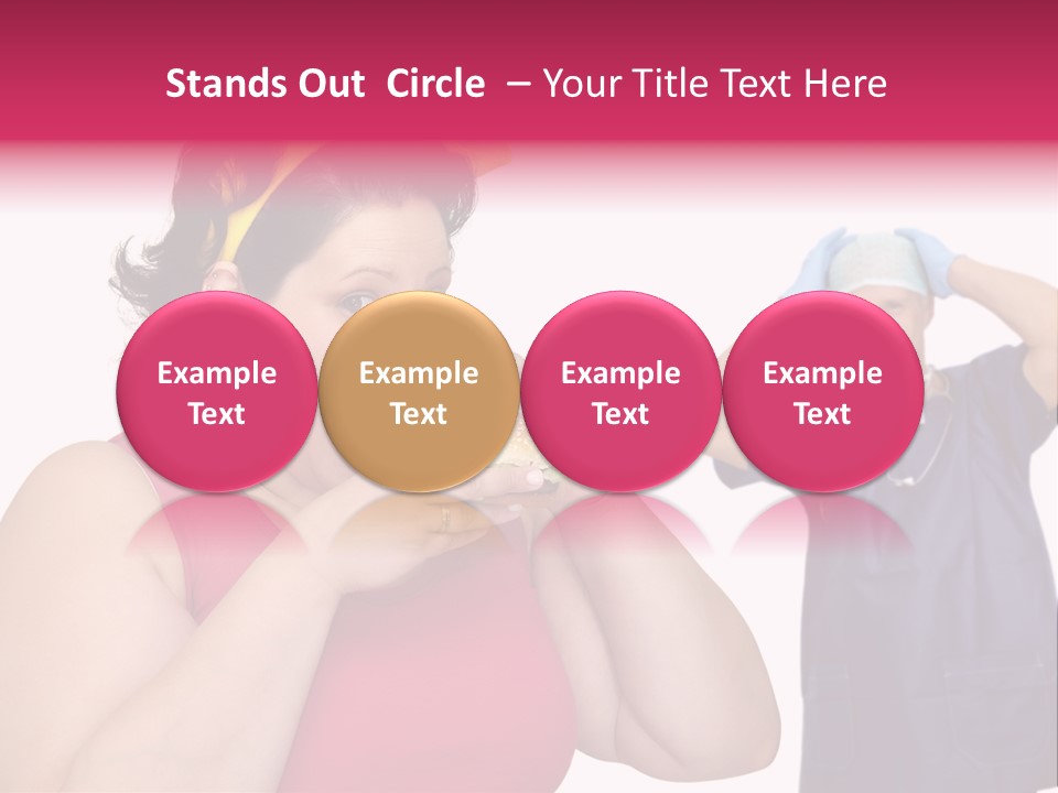 Fun Female Big PowerPoint Template
