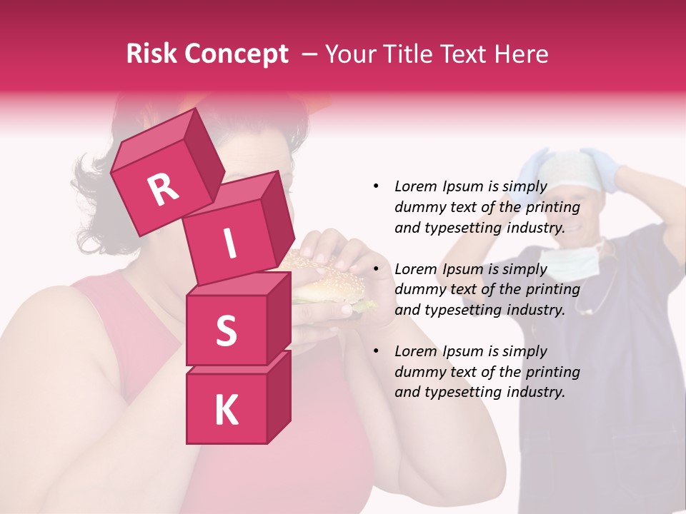 Fun Female Big PowerPoint Template