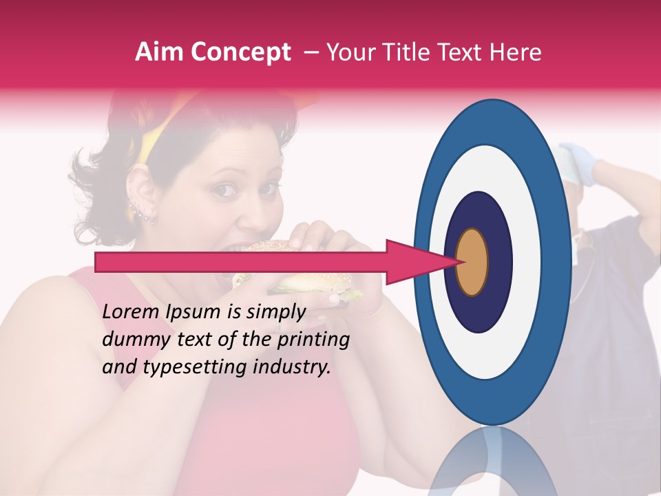 Fun Female Big PowerPoint Template
