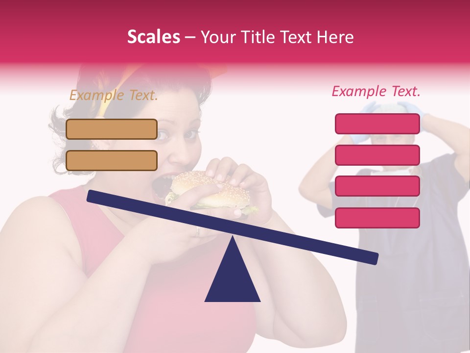 Fun Female Big PowerPoint Template