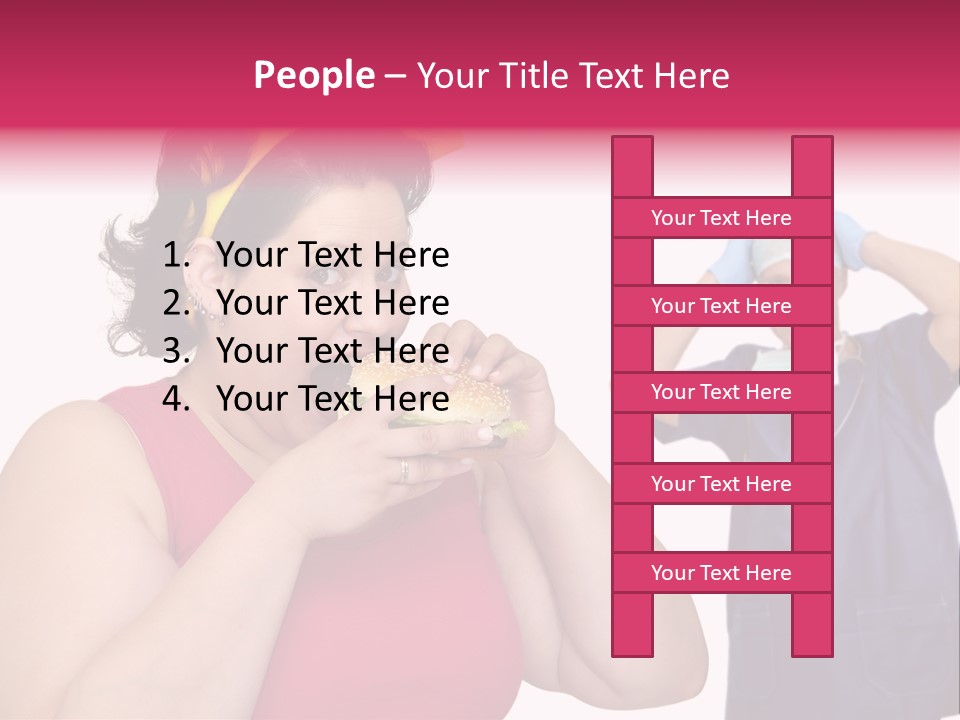 Fun Female Big PowerPoint Template