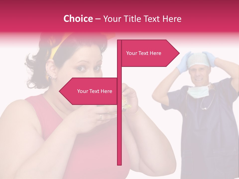 Fun Female Big PowerPoint Template