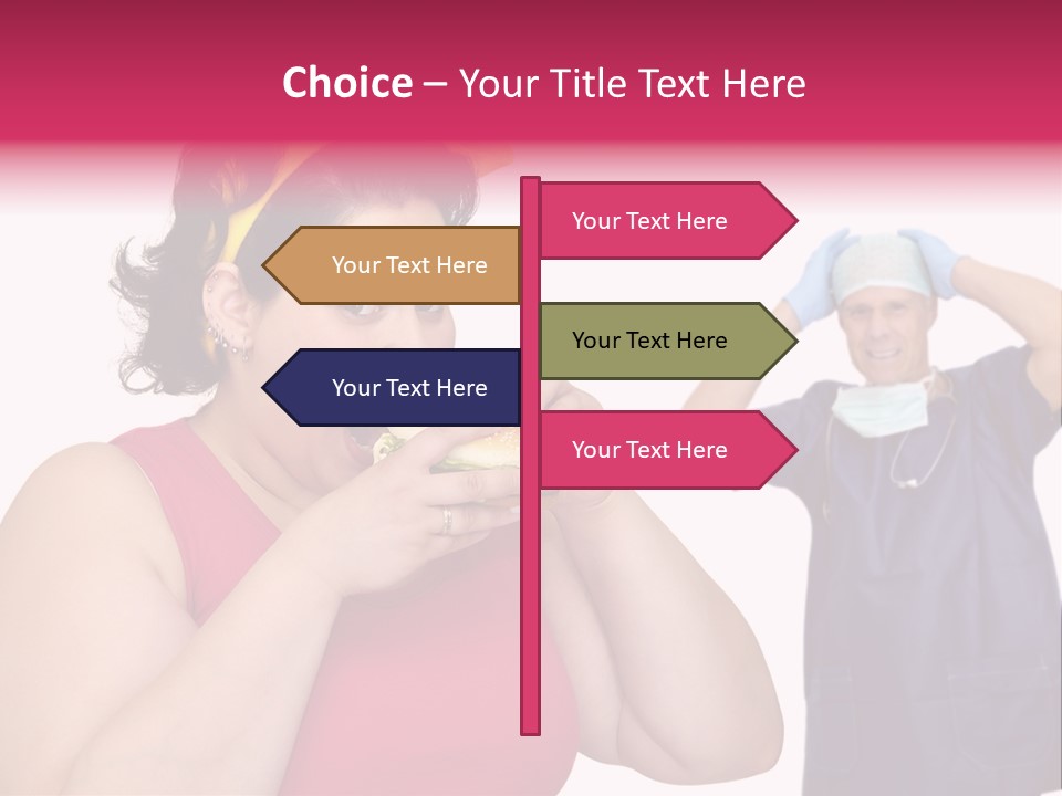 Fun Female Big PowerPoint Template