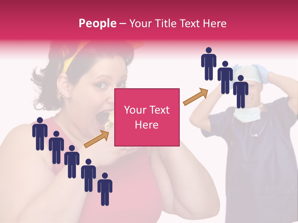 Fun Female Big PowerPoint Template