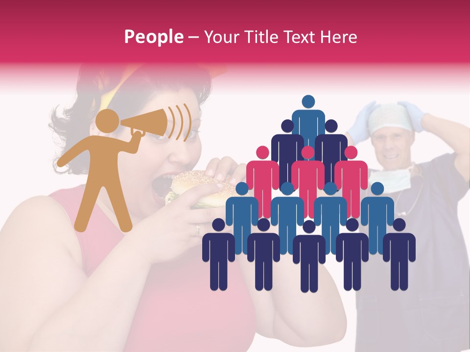 Fun Female Big PowerPoint Template