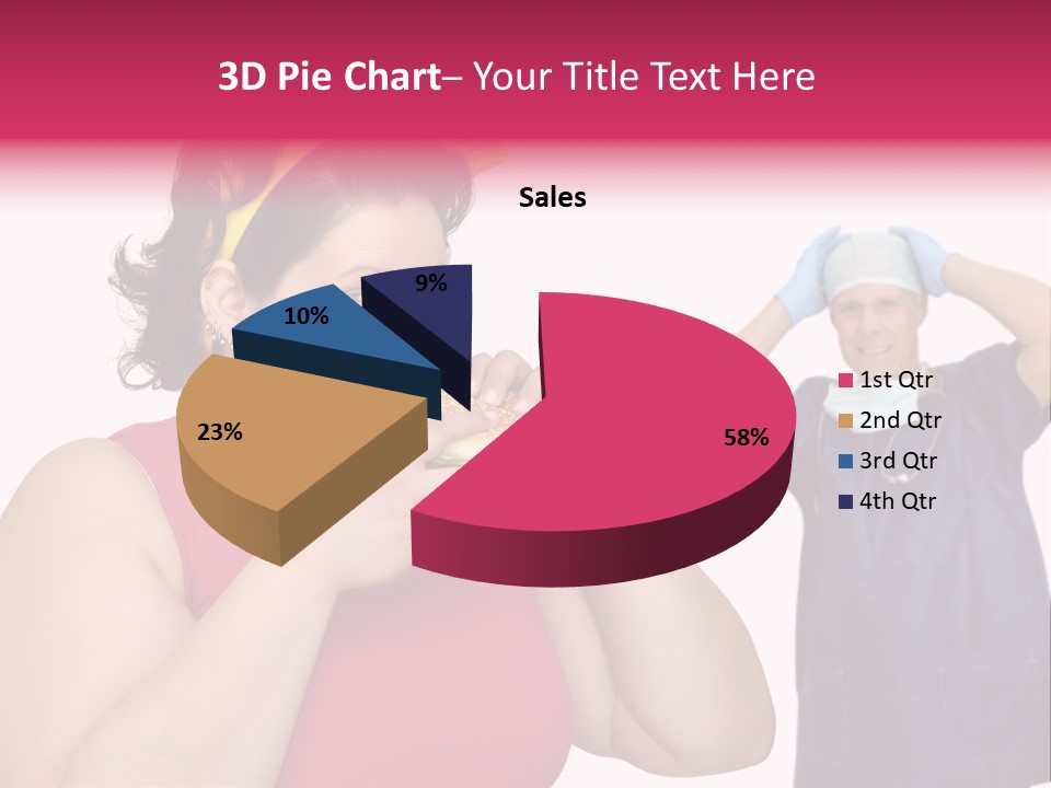 Fun Female Big PowerPoint Template