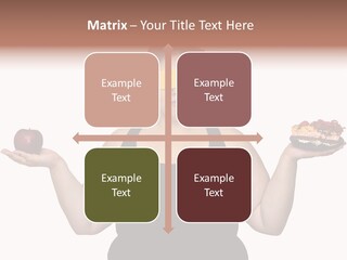 Gluttonous Women Fat PowerPoint Template