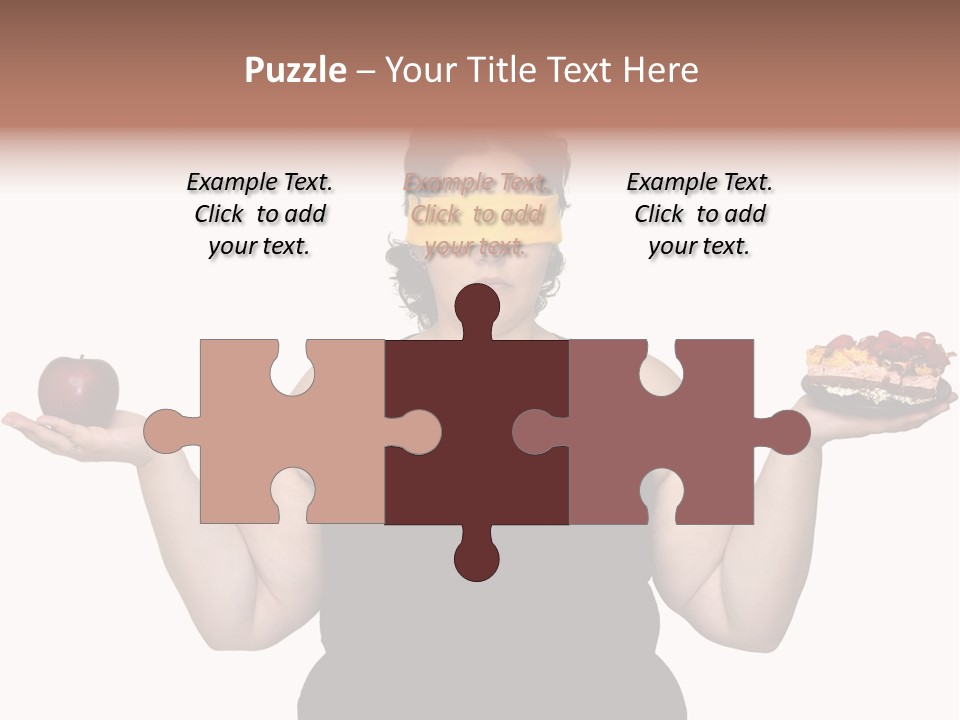 Gluttonous Women Fat PowerPoint Template