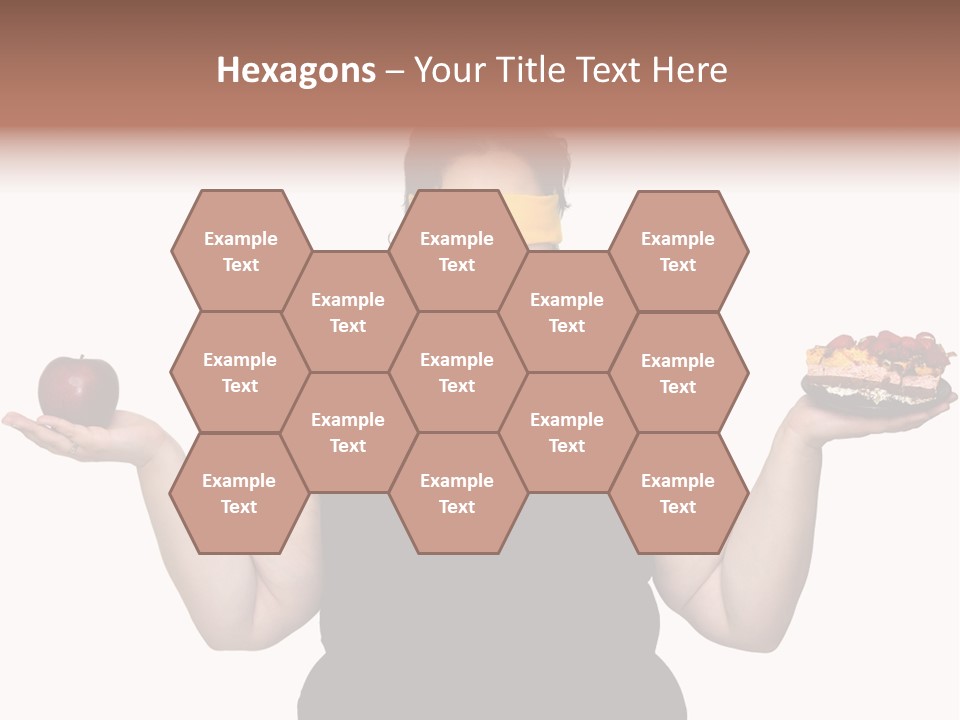 Gluttonous Women Fat PowerPoint Template