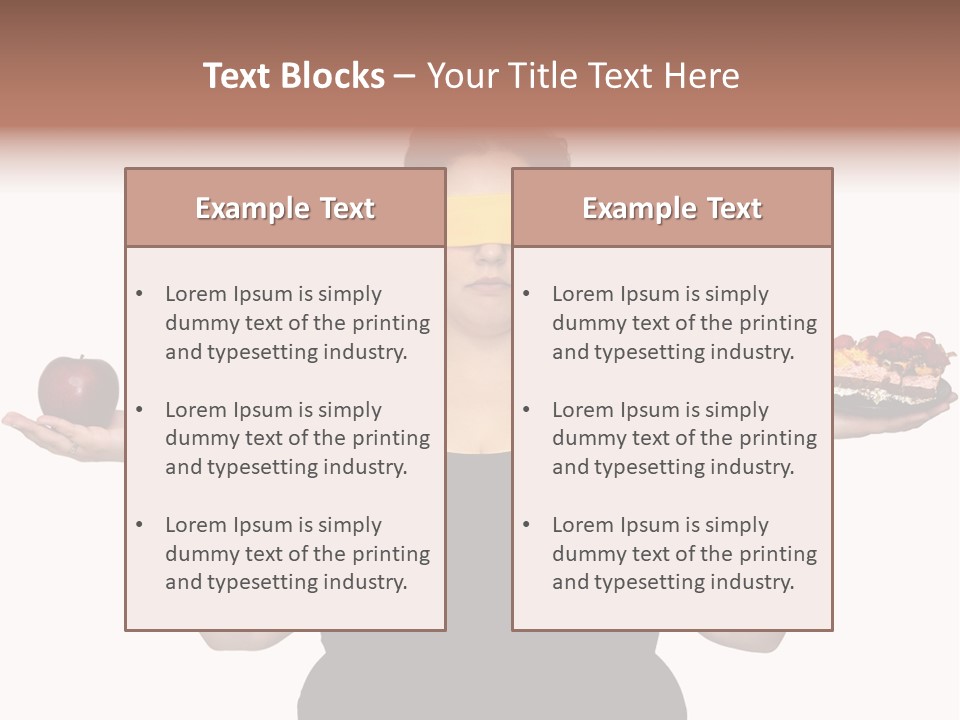 Gluttonous Women Fat PowerPoint Template