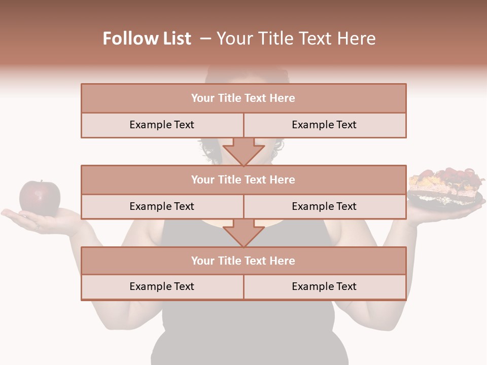 Gluttonous Women Fat PowerPoint Template