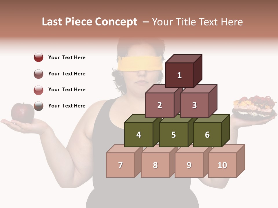 Gluttonous Women Fat PowerPoint Template