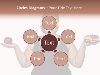Gluttonous Women Fat PowerPoint Template
