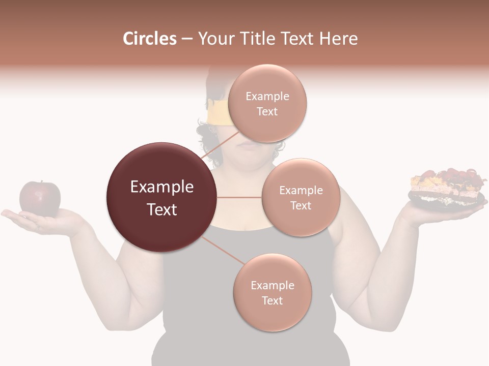 Gluttonous Women Fat PowerPoint Template