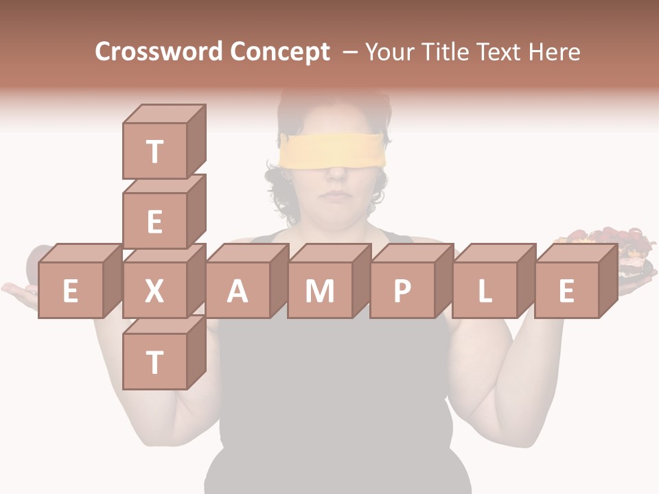 Gluttonous Women Fat PowerPoint Template