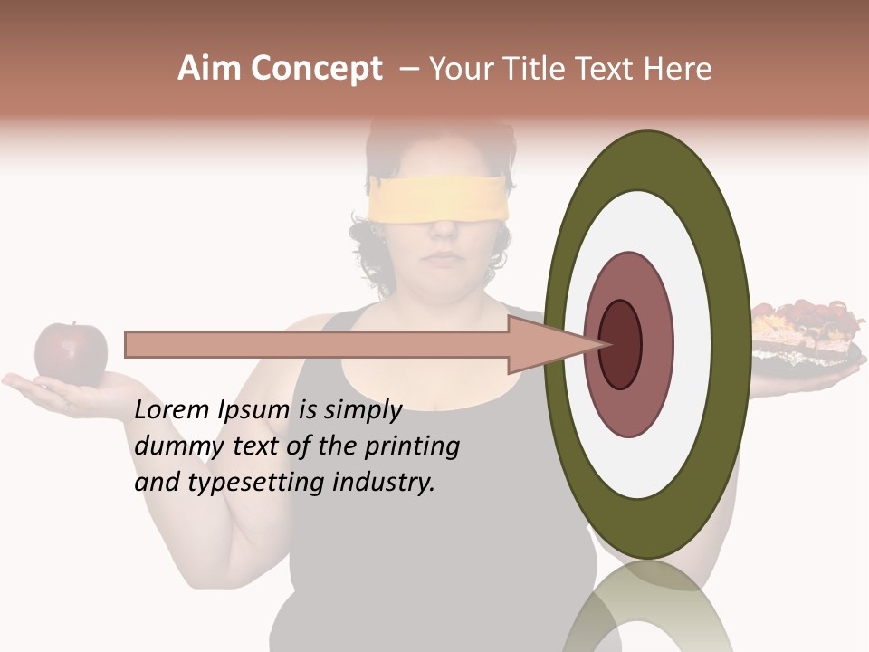 Gluttonous Women Fat PowerPoint Template