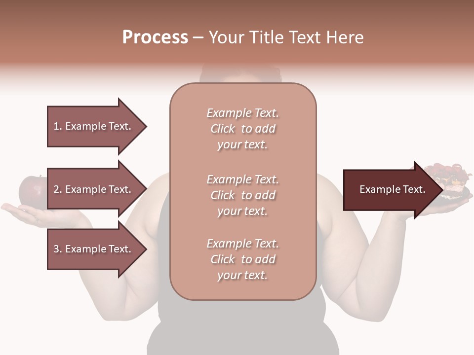 Gluttonous Women Fat PowerPoint Template