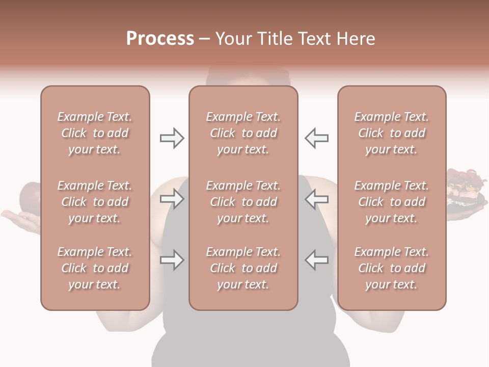 Gluttonous Women Fat PowerPoint Template