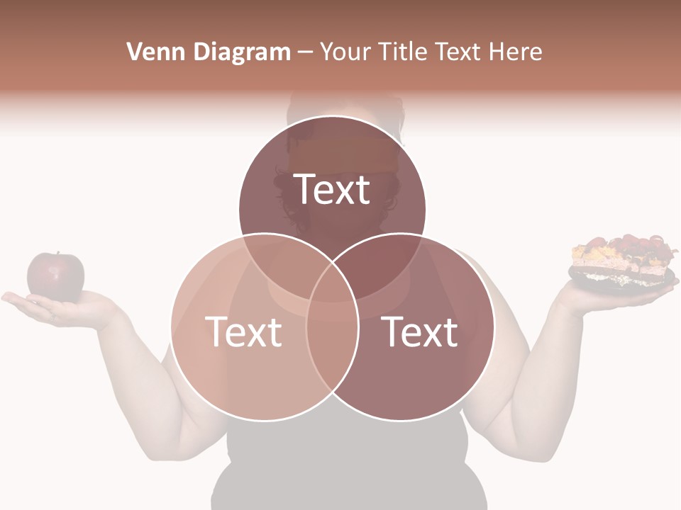 Gluttonous Women Fat PowerPoint Template