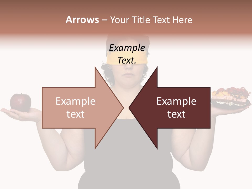 Gluttonous Women Fat PowerPoint Template