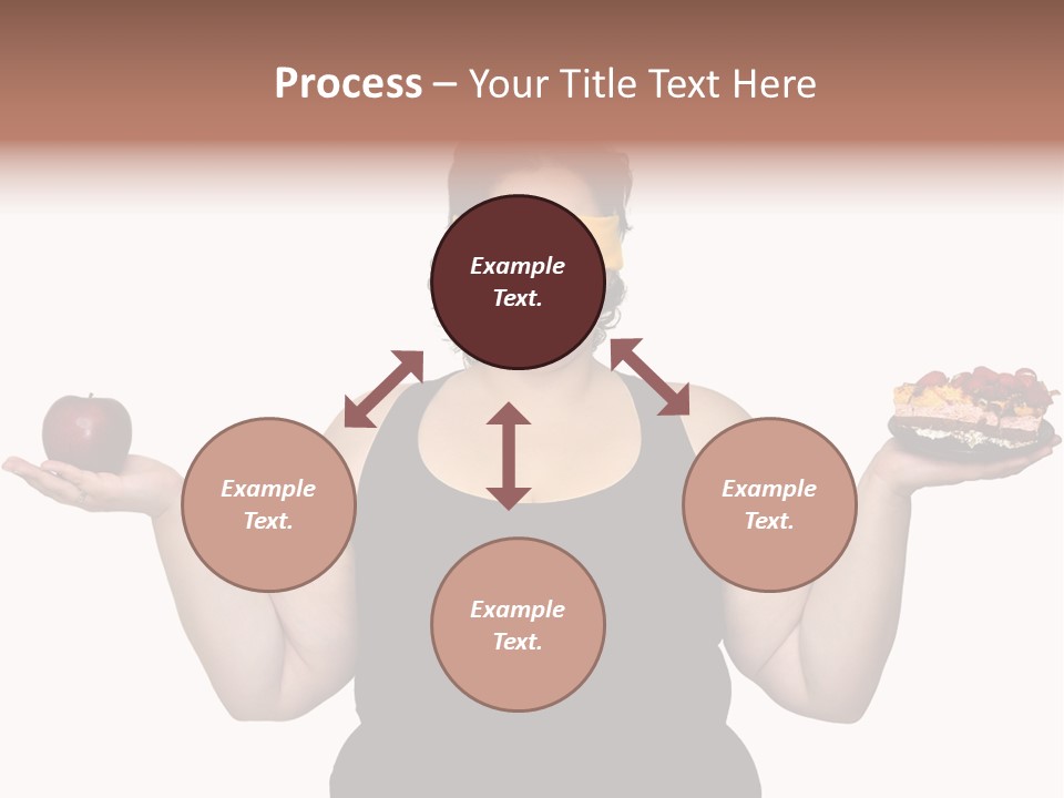Gluttonous Women Fat PowerPoint Template