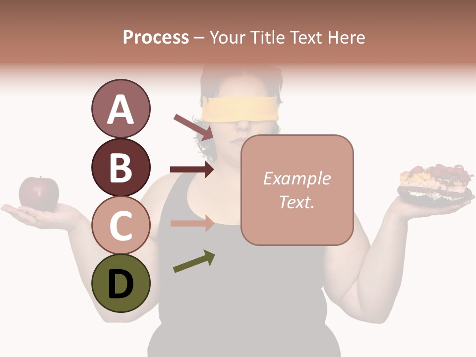 Gluttonous Women Fat PowerPoint Template