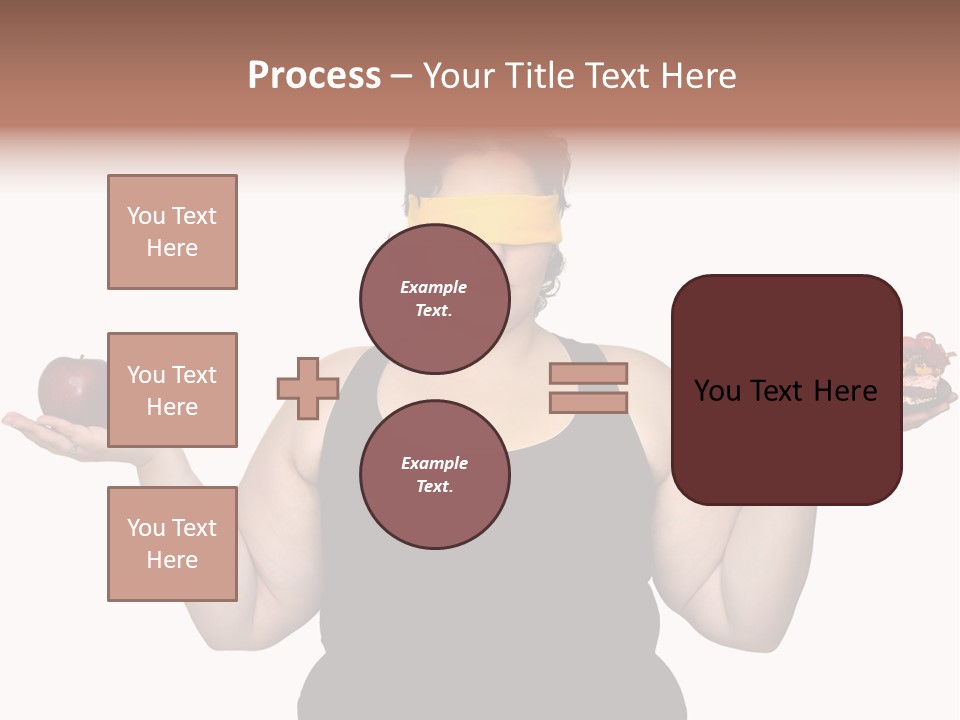 Gluttonous Women Fat PowerPoint Template
