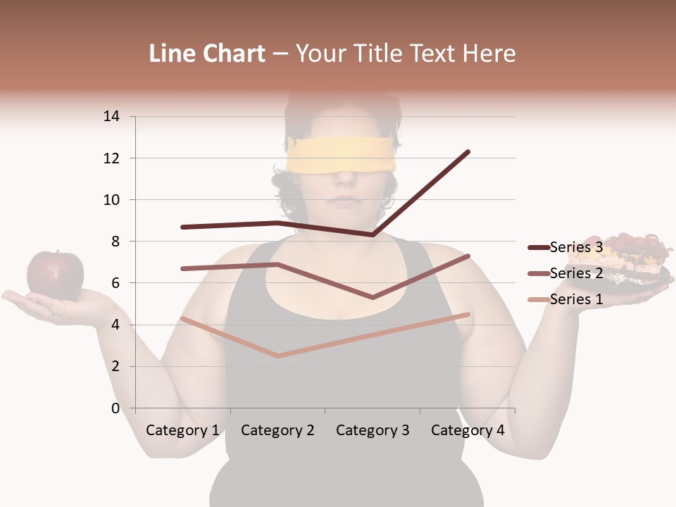 Gluttonous Women Fat PowerPoint Template