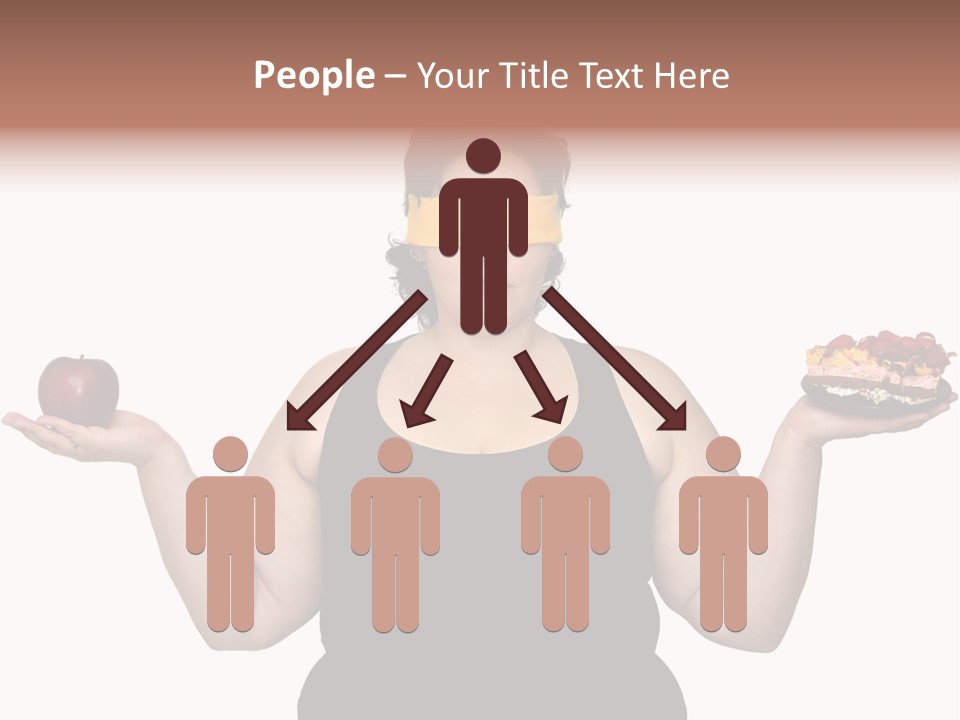 Gluttonous Women Fat PowerPoint Template