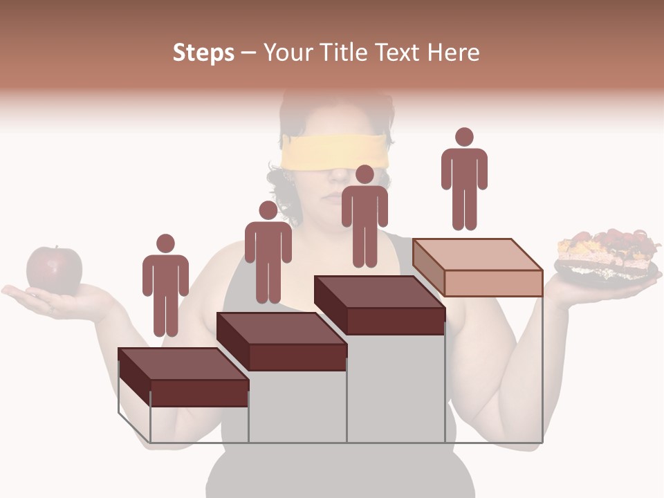 Gluttonous Women Fat PowerPoint Template