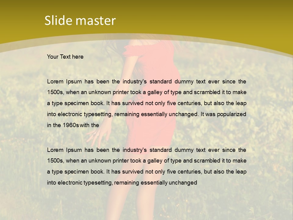 Red Active Foot PowerPoint Template